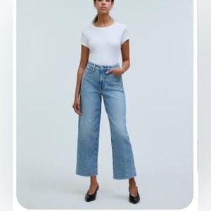 Madewell Curvy Vintage Wide Leg Crop Jean